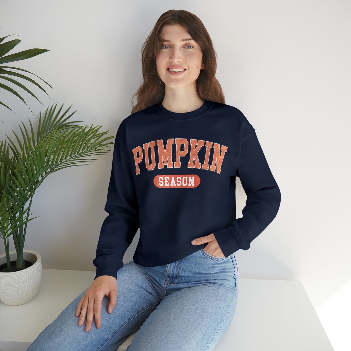 Pumpkin Season Block Sweatshirt