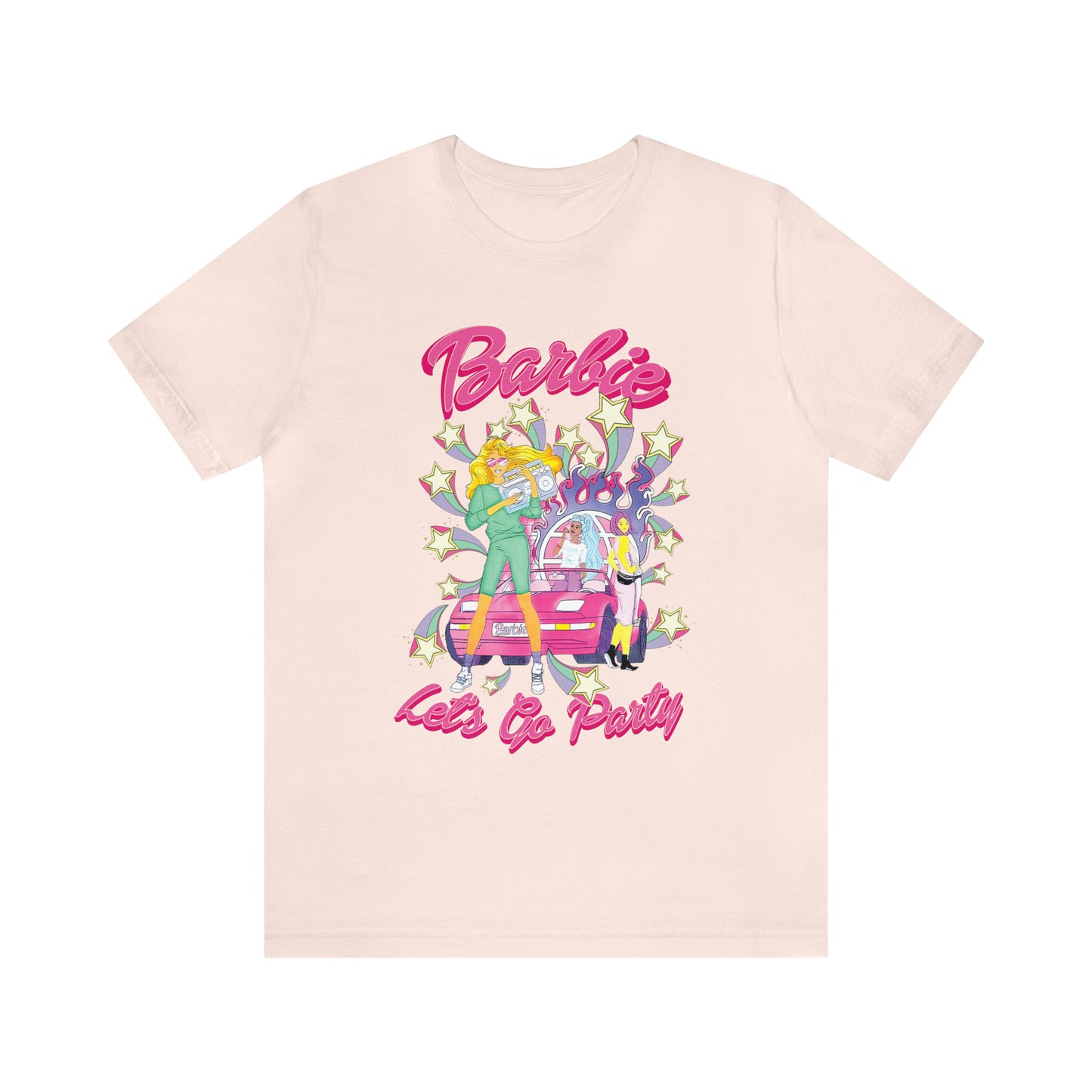 Oversized Barbie Party Graphic Tee