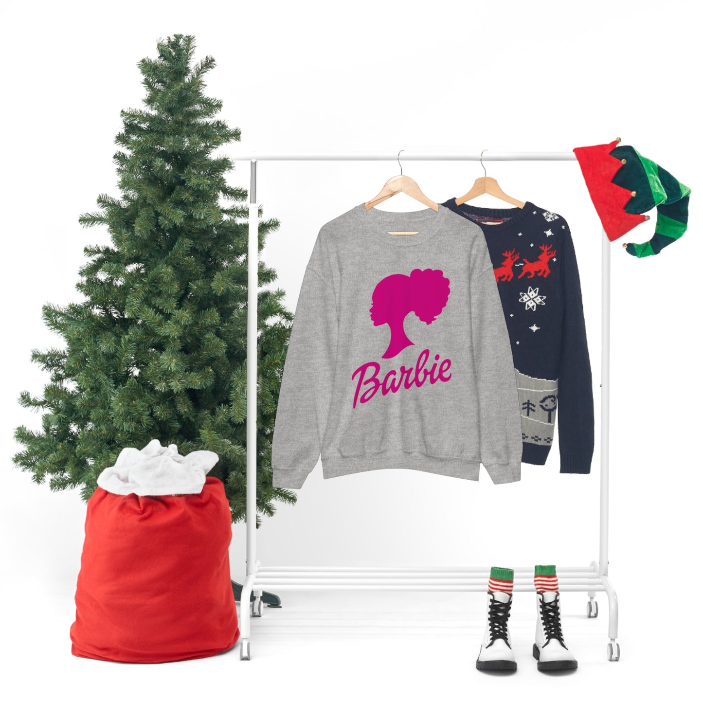 Curly Barbie Silhouette Sweatshirt