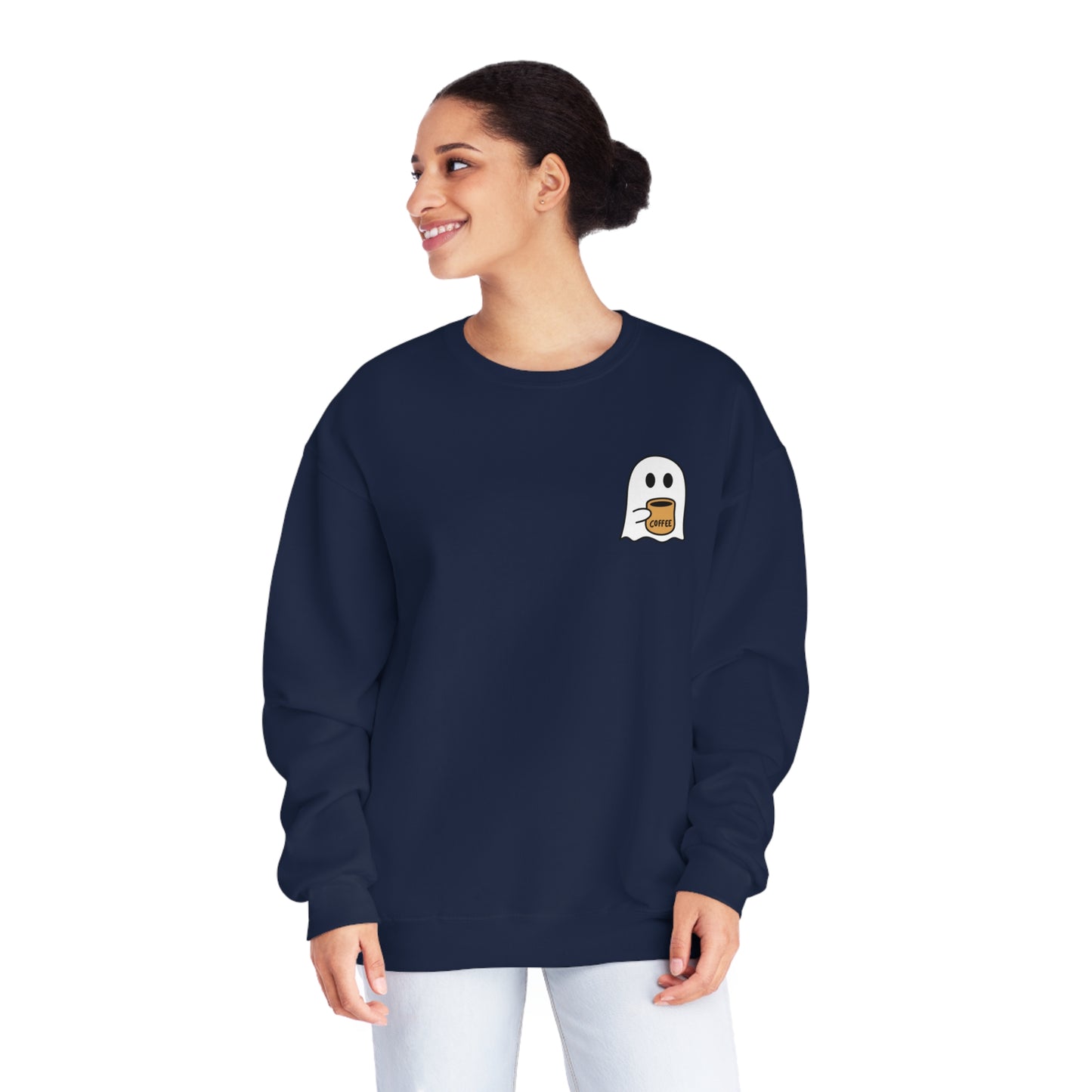 Coffee Ghost Pocket Sweatshirt