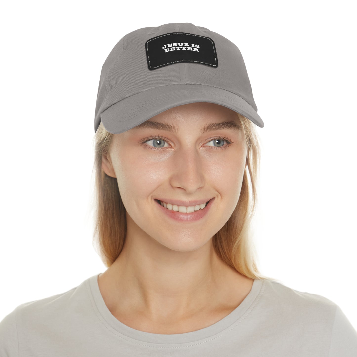 Jesus Is Better Leather Patch Hat