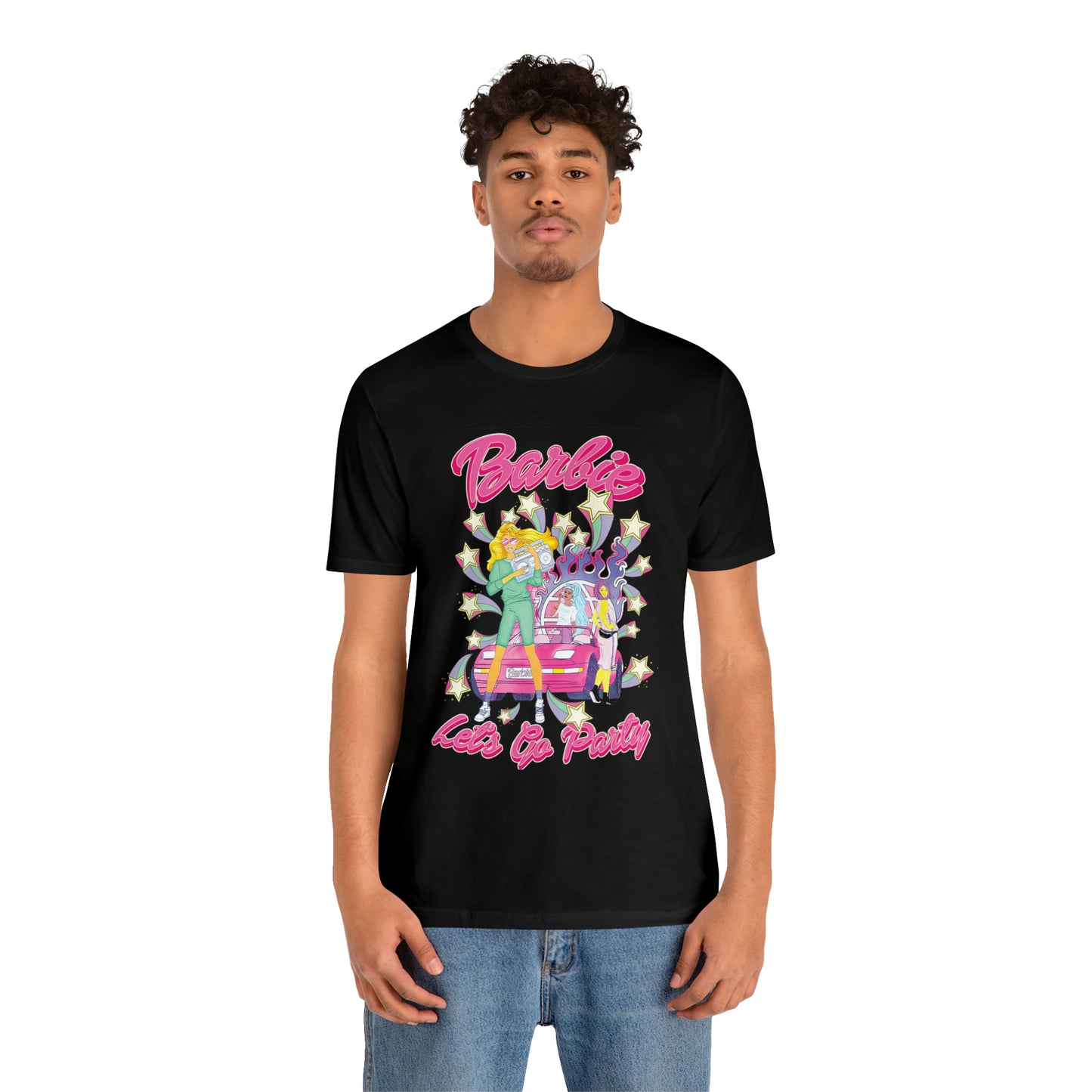 Oversized Barbie Party Graphic Tee
