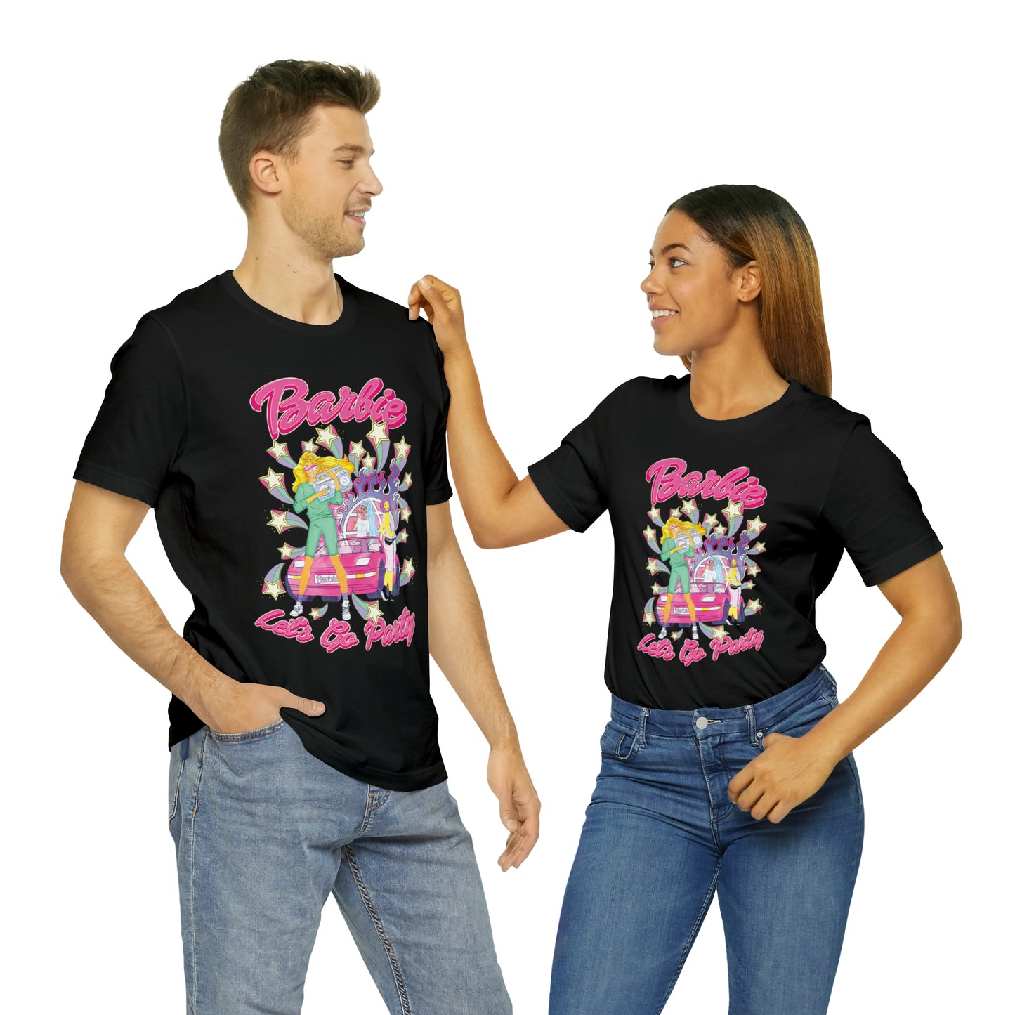 Oversized Barbie Party Graphic Tee