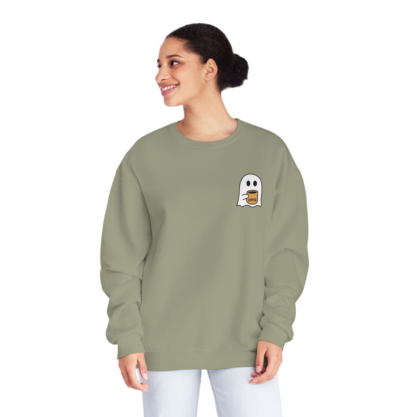 Coffee Ghost Pocket Sweatshirt