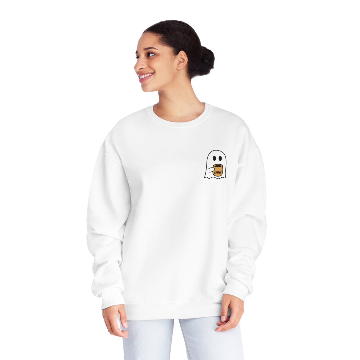 Coffee Ghost Pocket Sweatshirt