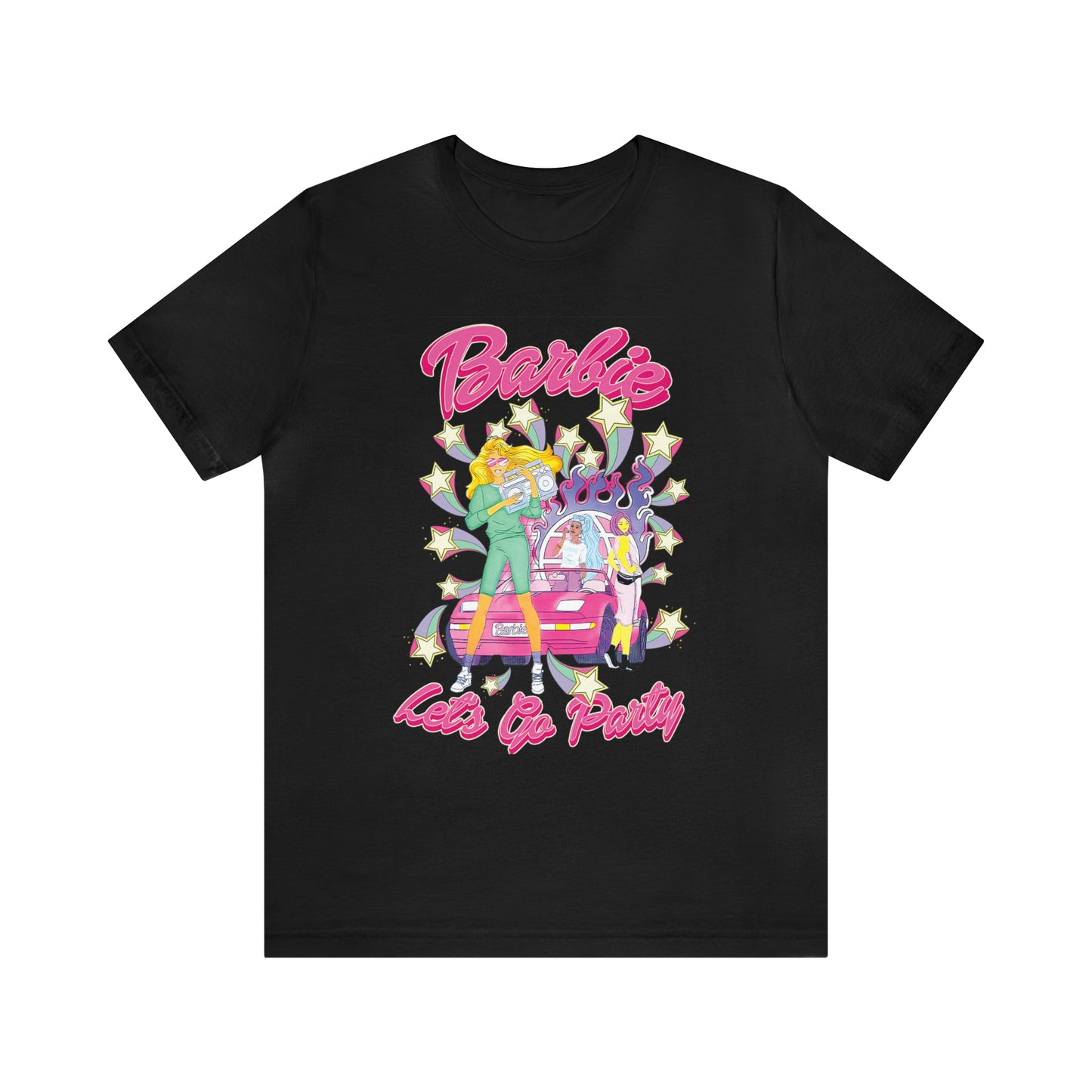 Oversized Barbie Party Graphic Tee