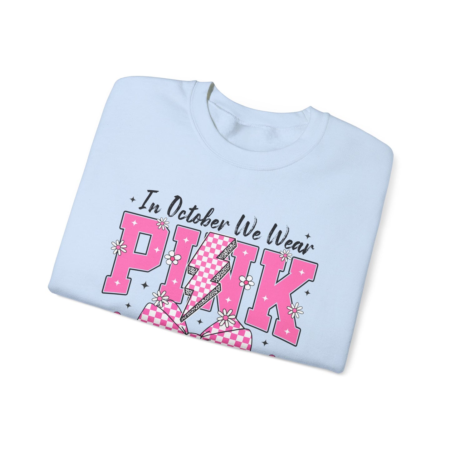 Pink Bolt Crewneck