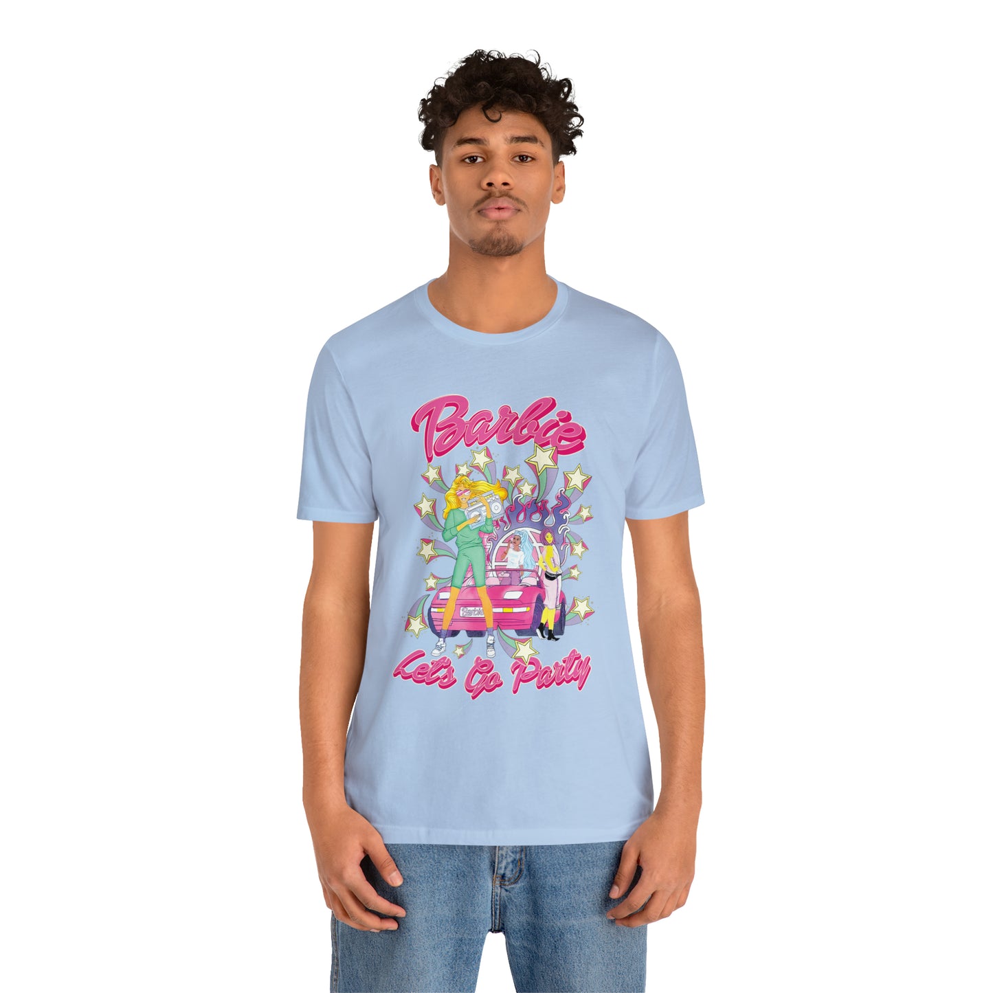 Oversized Barbie Party Graphic Tee
