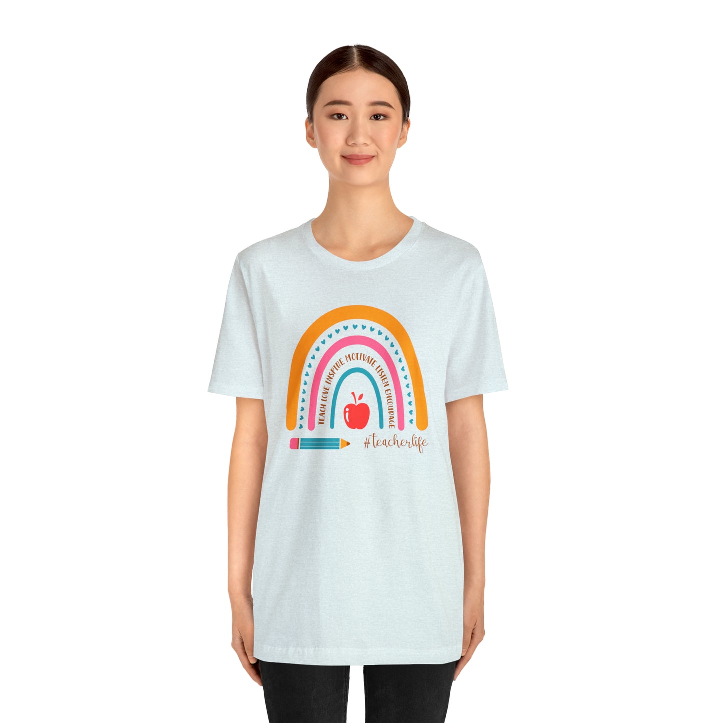 Teacher Rainbow Tee