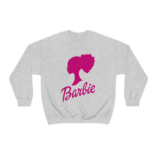 Curly Barbie Silhouette Sweatshirt