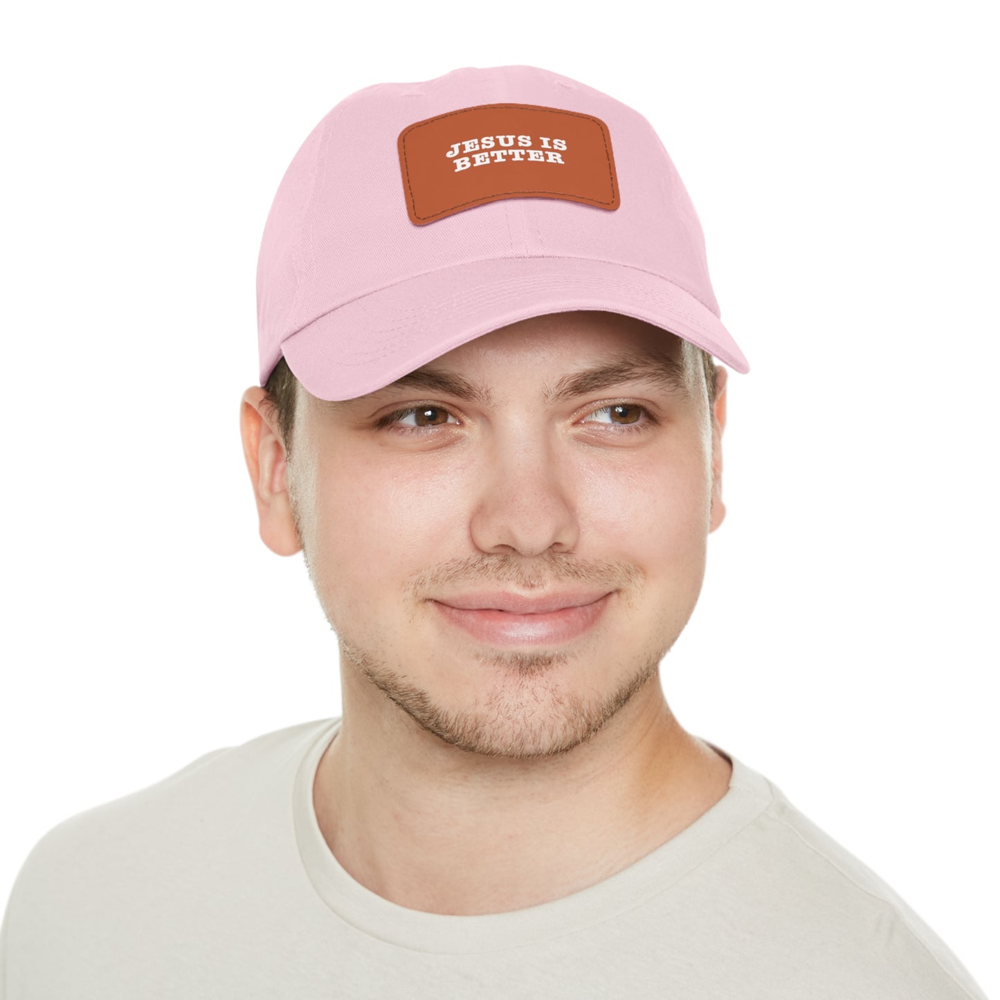 Jesus Is Better Leather Patch Hat