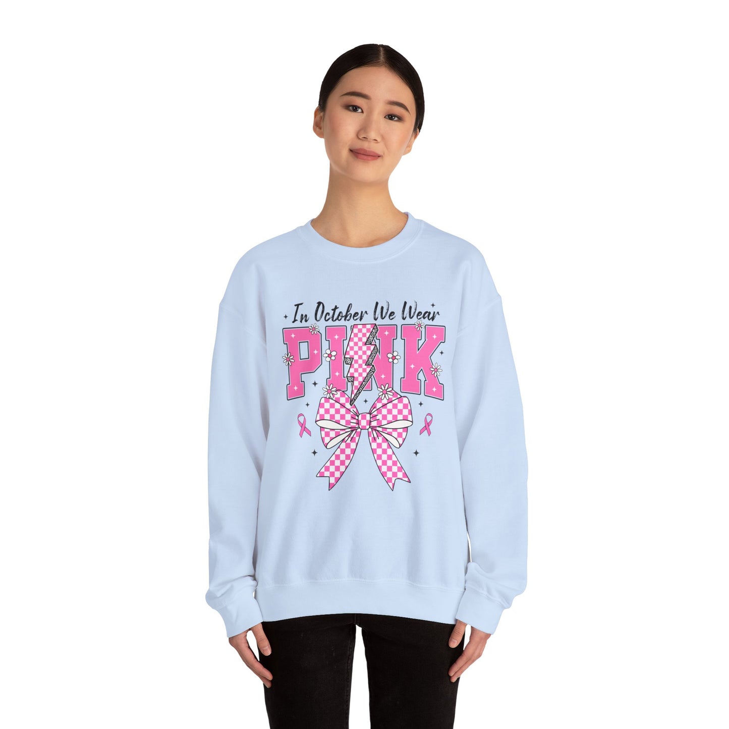Pink Bolt Crewneck
