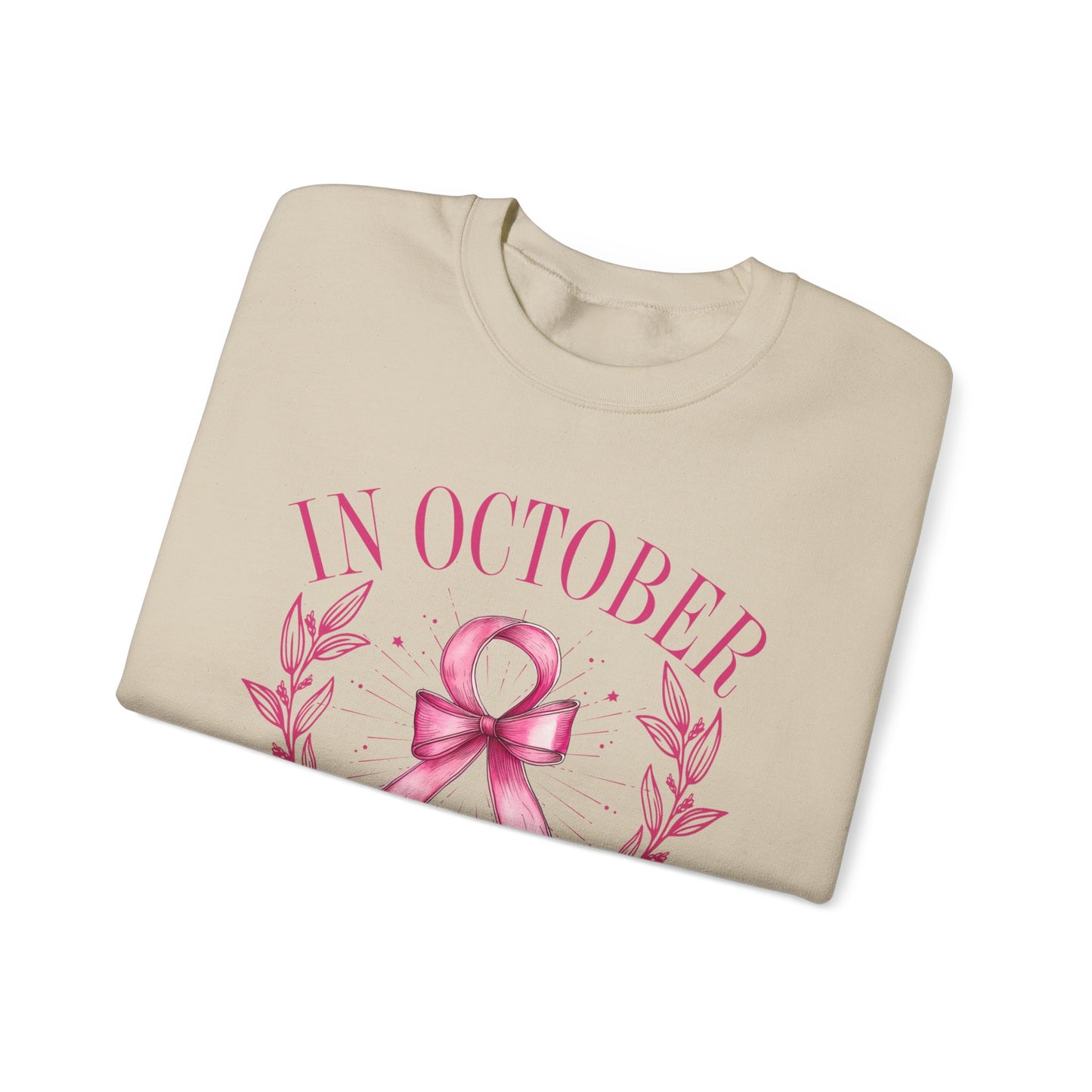 October Ribbon Crewneck