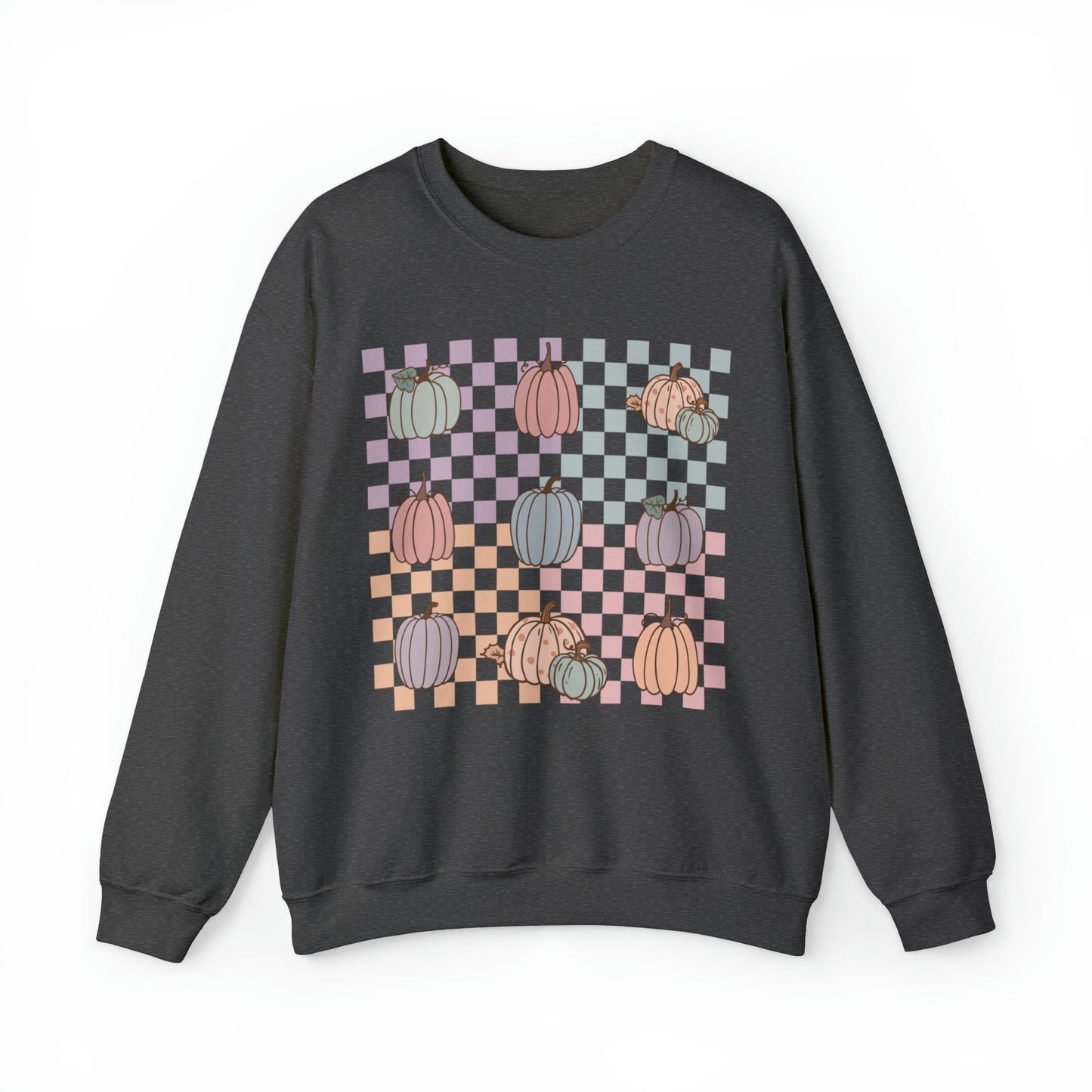 Pumpkin Grid Sweatshirt
