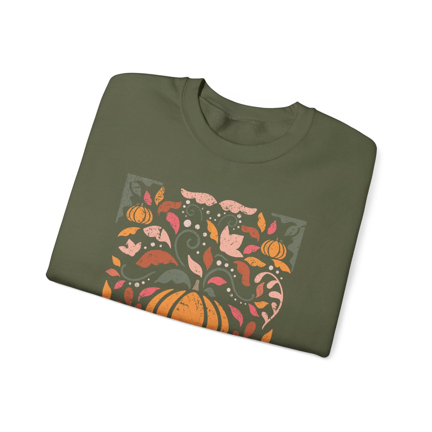 Abstract Pumpkin Crewneck