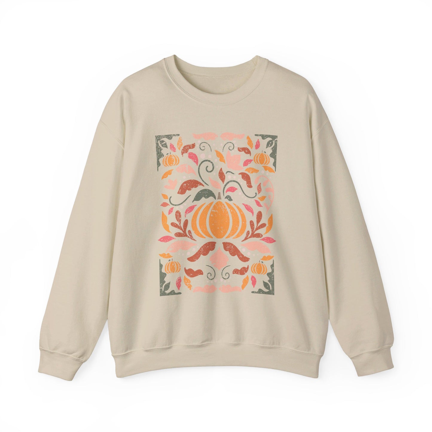 Abstract Pumpkin Crewneck
