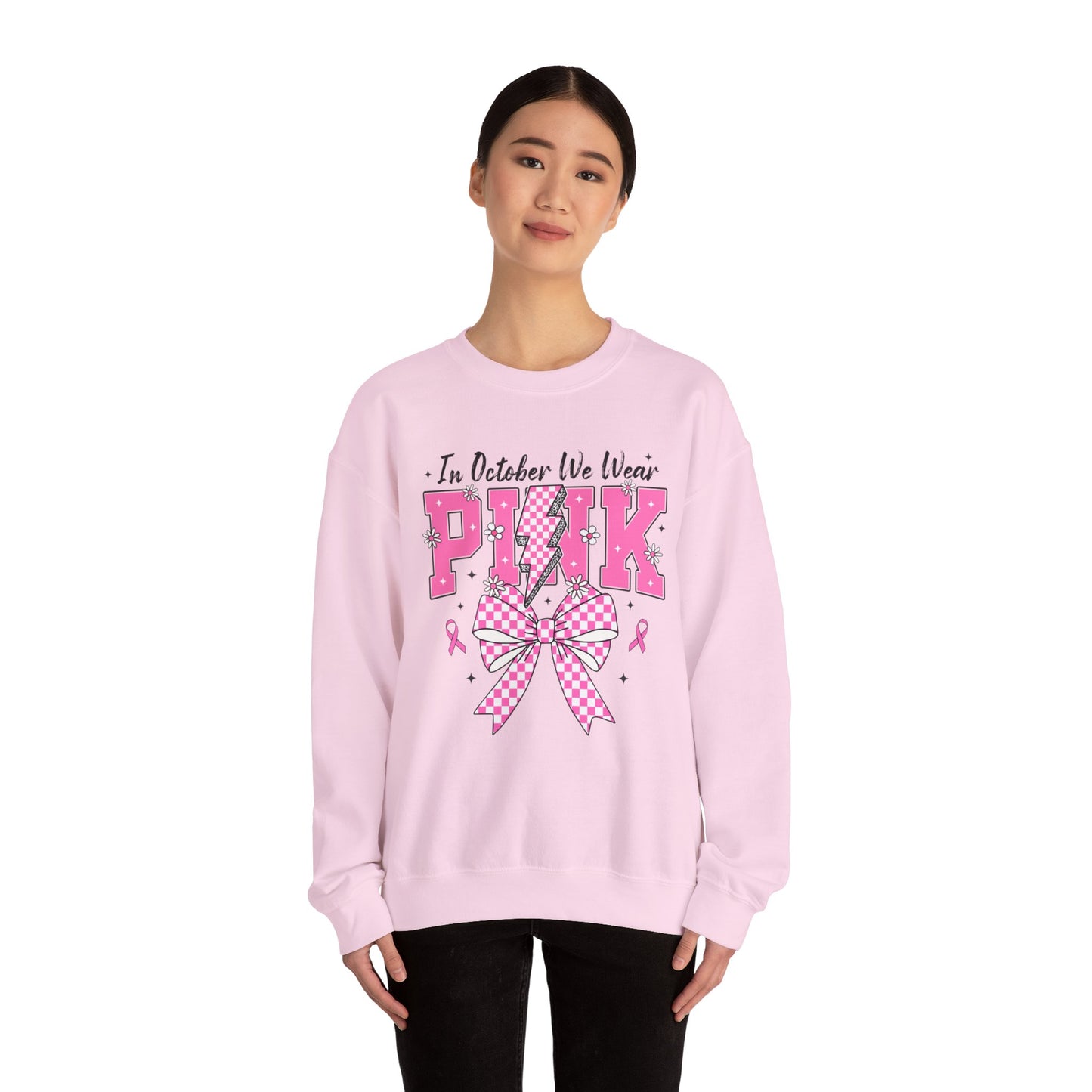 Pink Bolt Crewneck