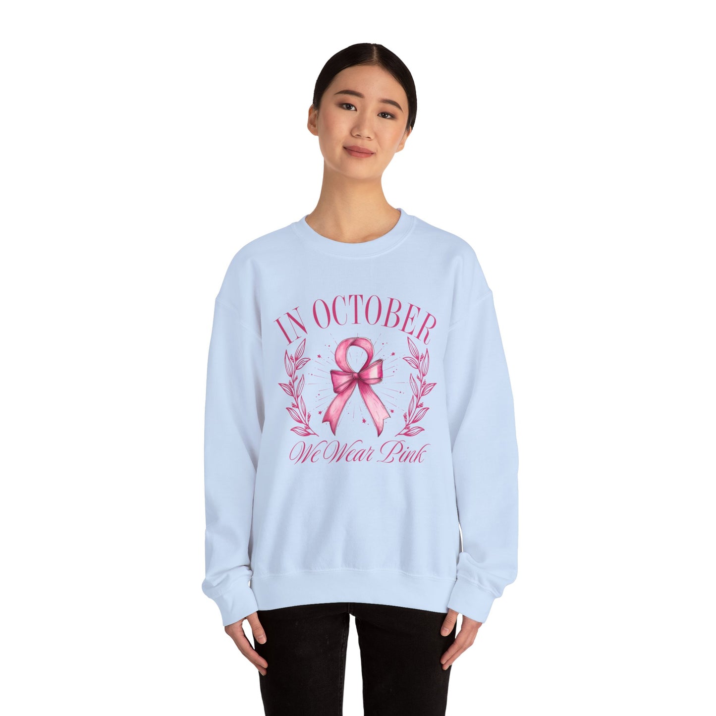 October Ribbon Crewneck