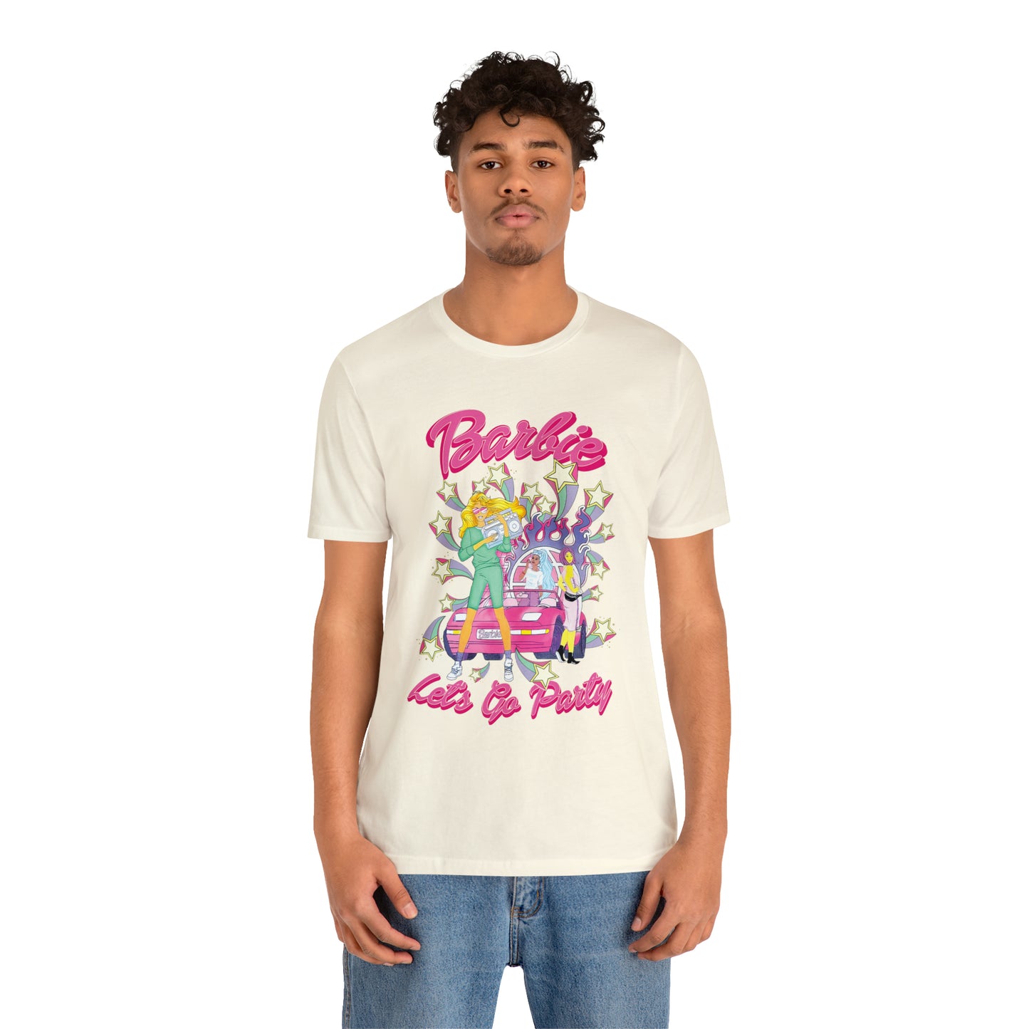 Oversized Barbie Party Graphic Tee
