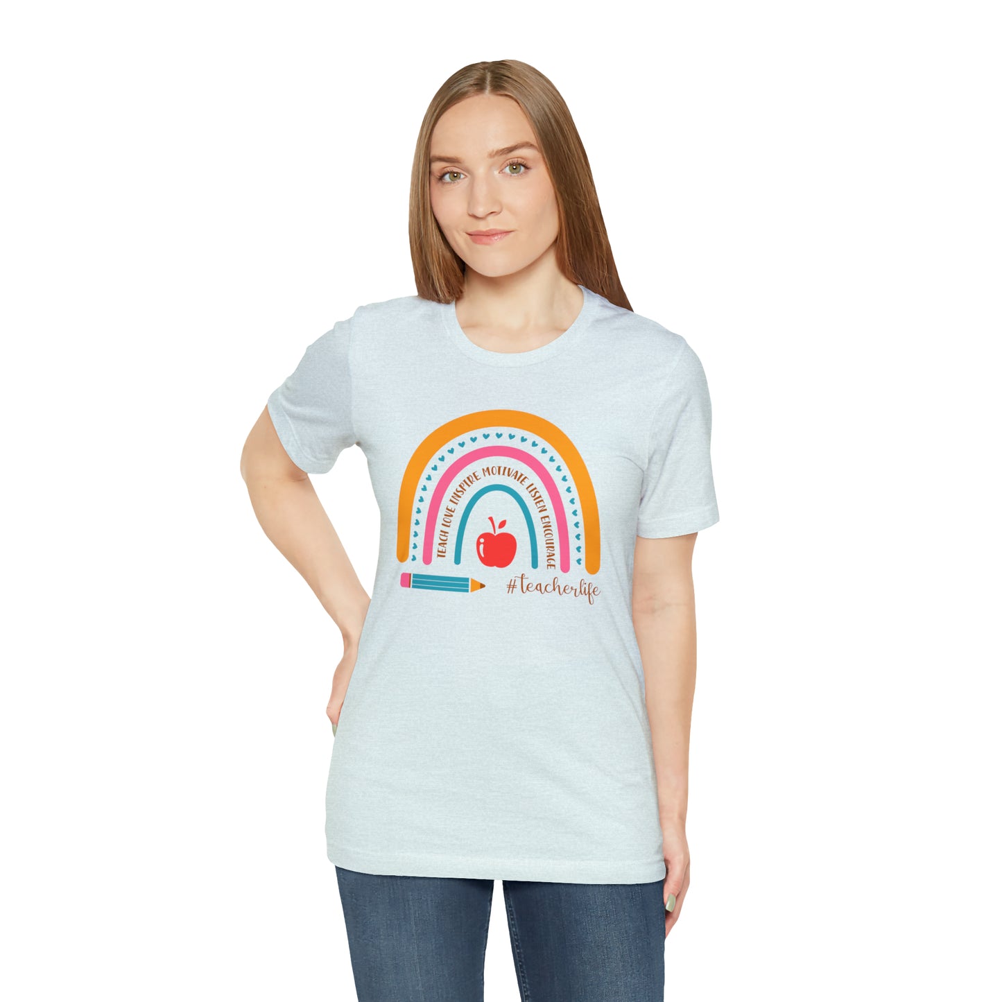 Teacher Rainbow Tee