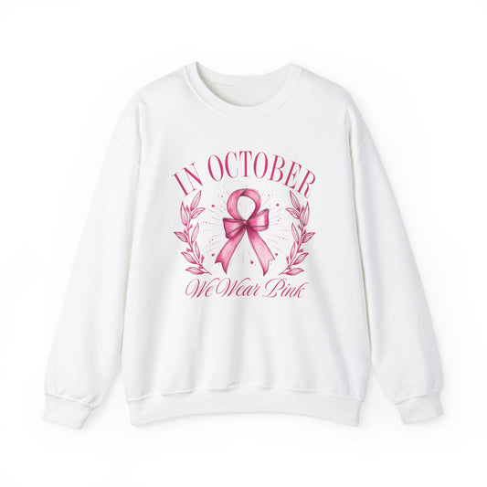 October Ribbon Crewneck