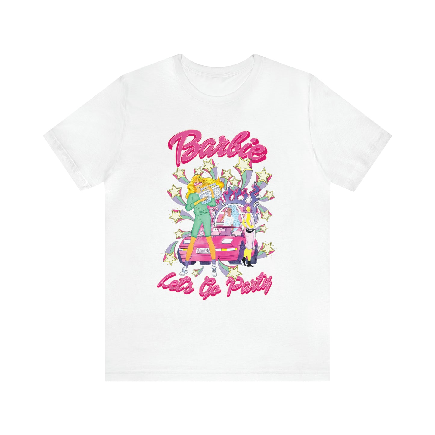 Oversized Barbie Party Graphic Tee
