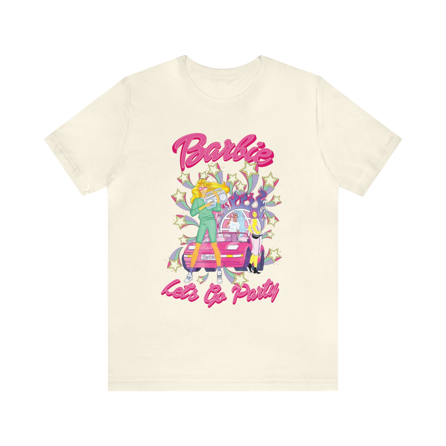 Oversized Barbie Party Graphic Tee