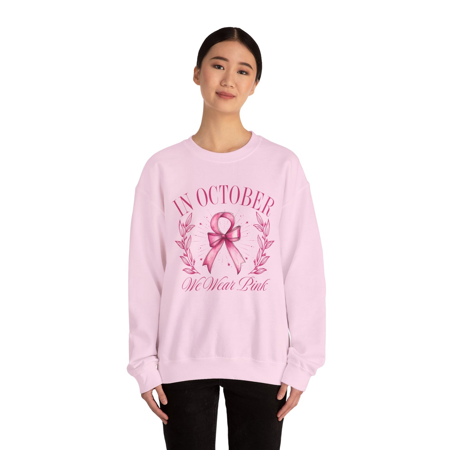 October Ribbon Crewneck