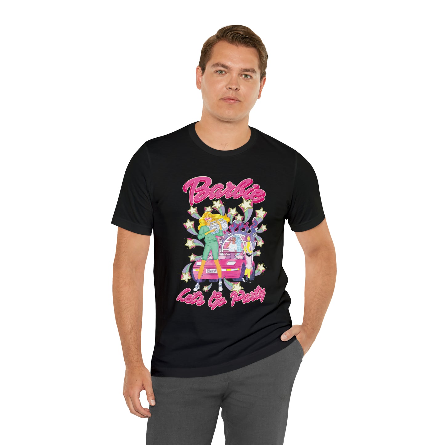 Oversized Barbie Party Graphic Tee