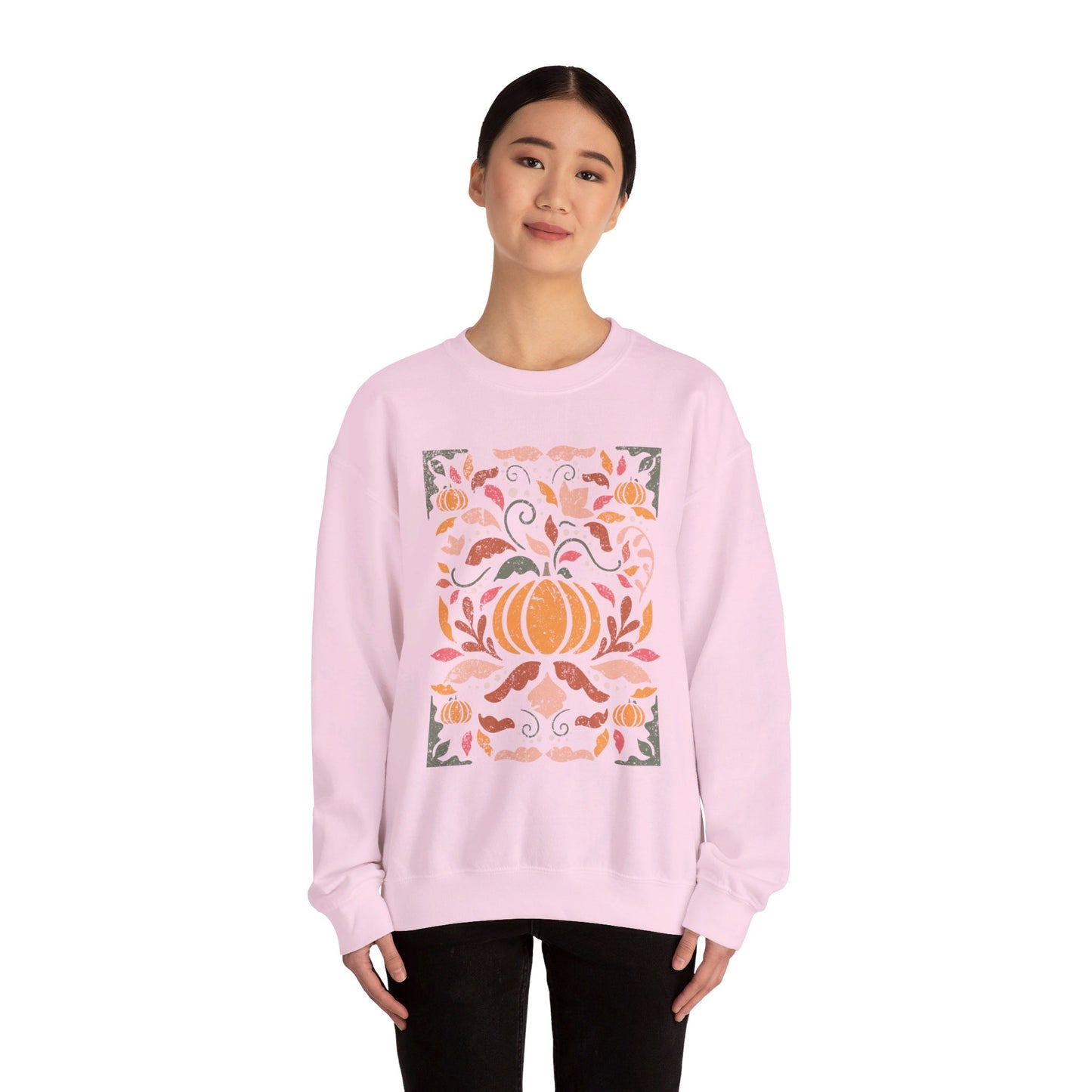 Abstract Pumpkin Crewneck