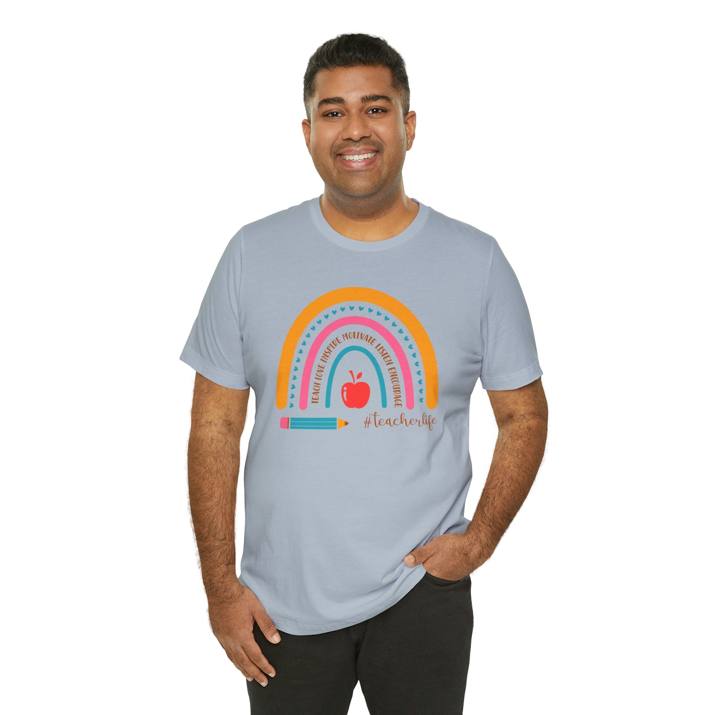 Teacher Rainbow Tee