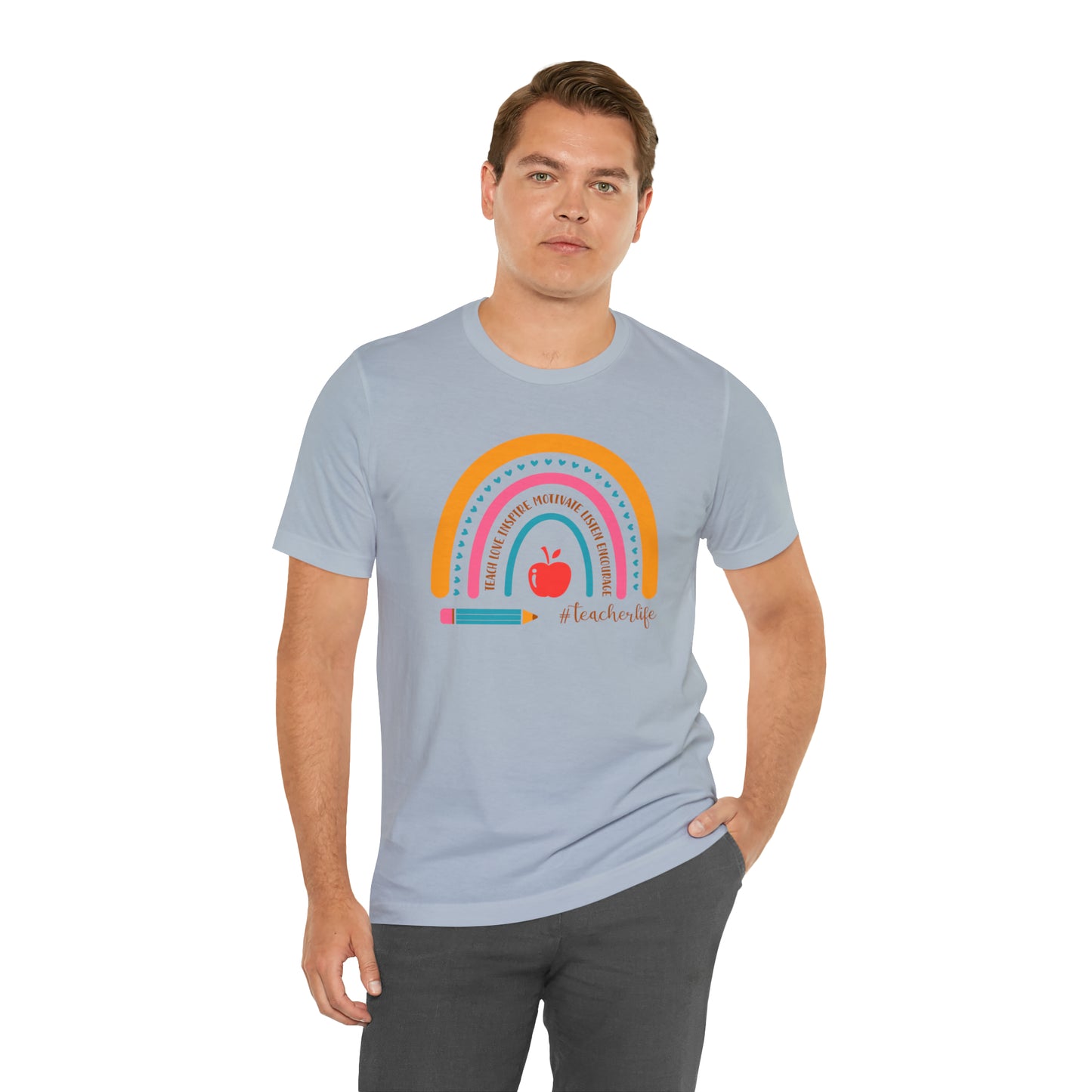 Teacher Rainbow Tee