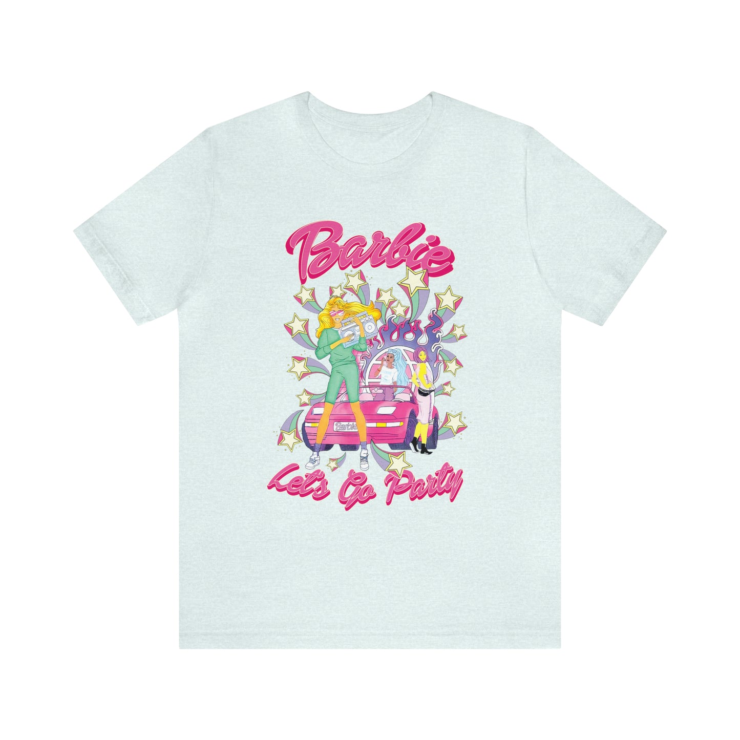 Oversized Barbie Party Graphic Tee