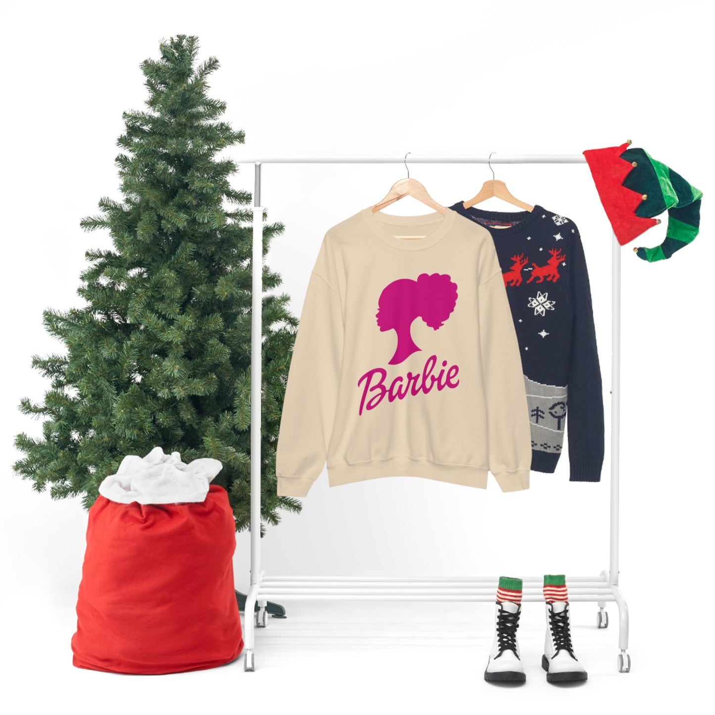 Curly Barbie Silhouette Sweatshirt