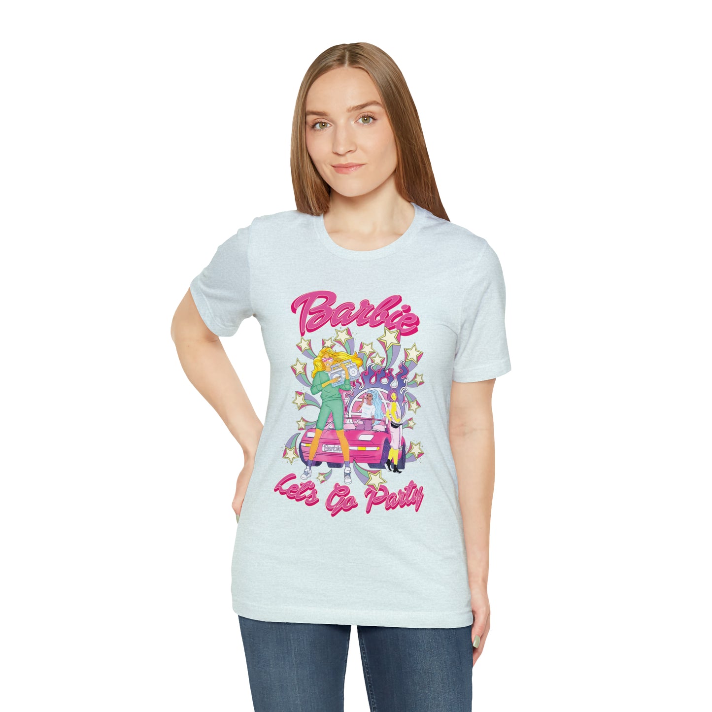 Oversized Barbie Party Graphic Tee