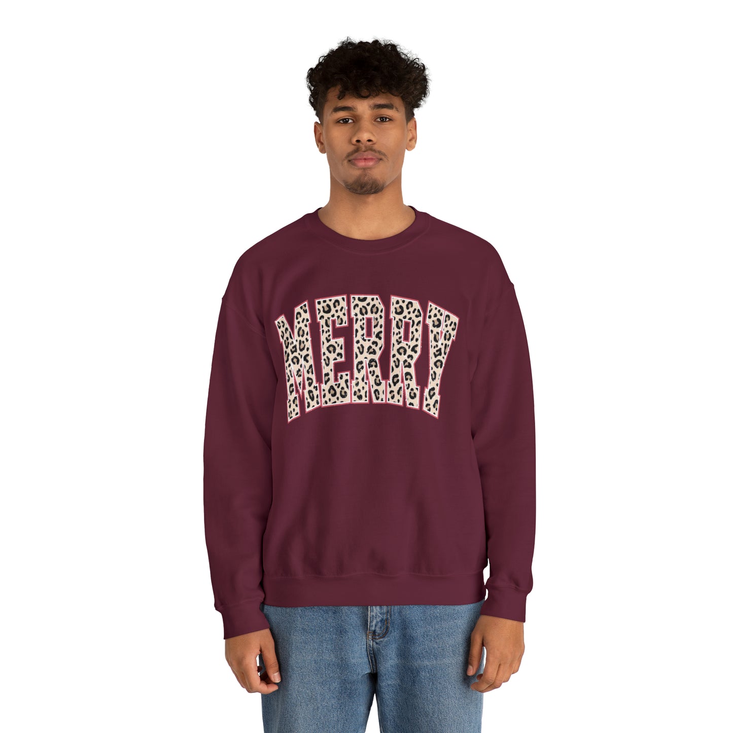 Merry Leopard Sweatshirt