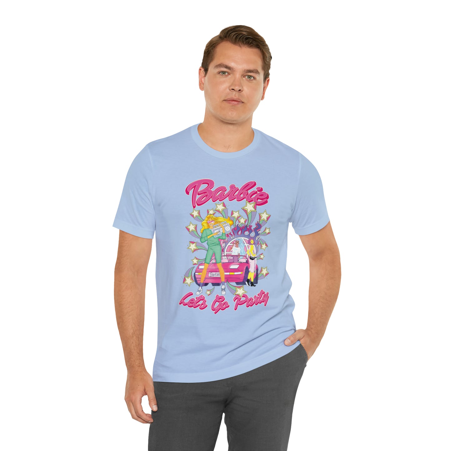 Oversized Barbie Party Graphic Tee