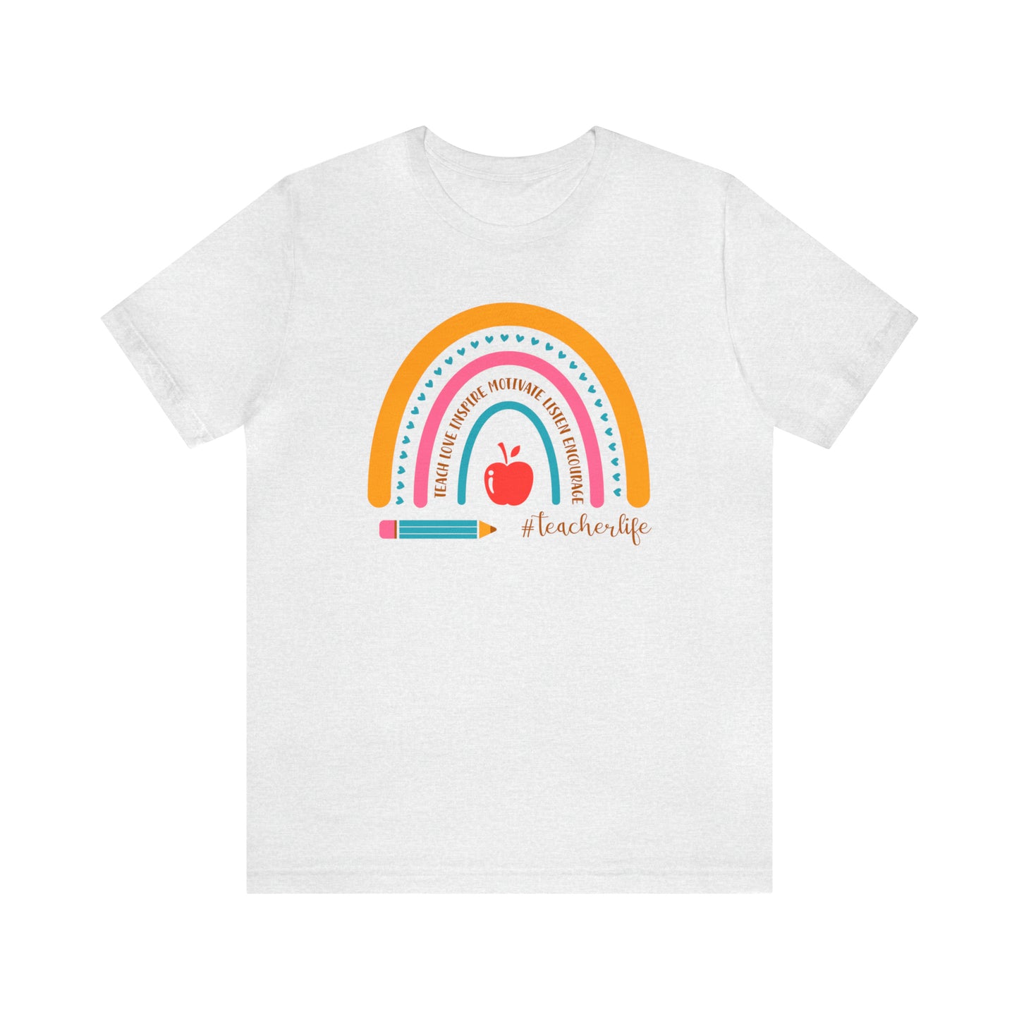 Teacher Rainbow Tee