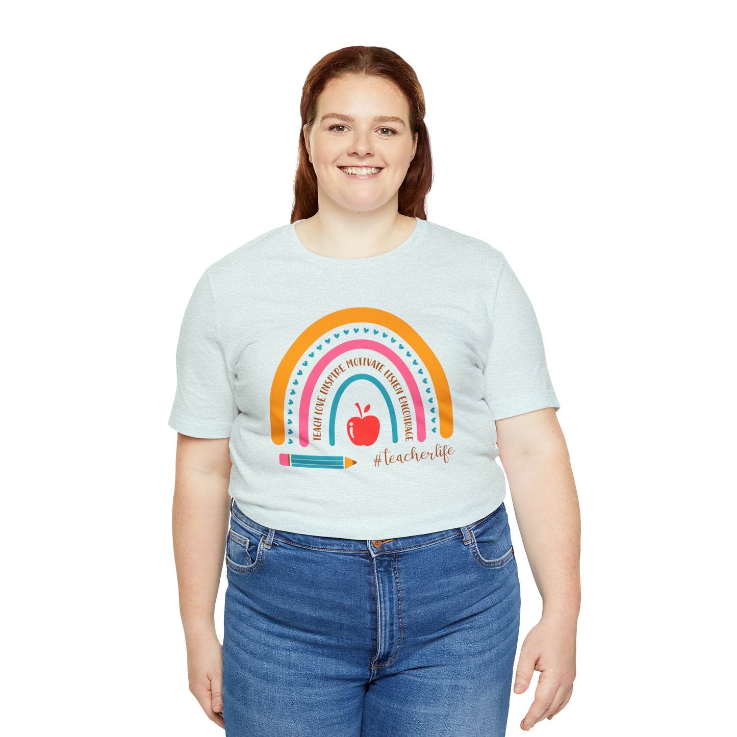 Teacher Rainbow Tee
