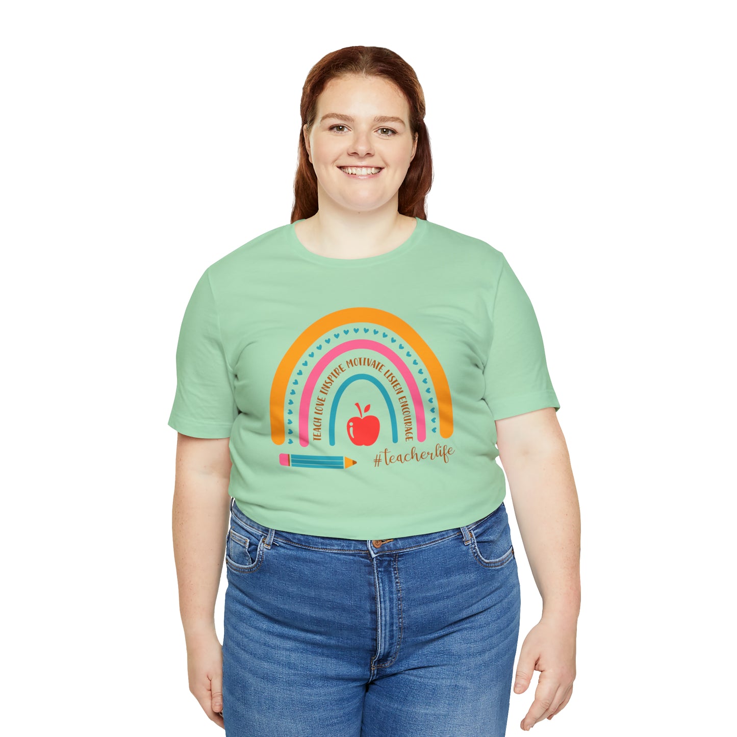 Teacher Rainbow Tee