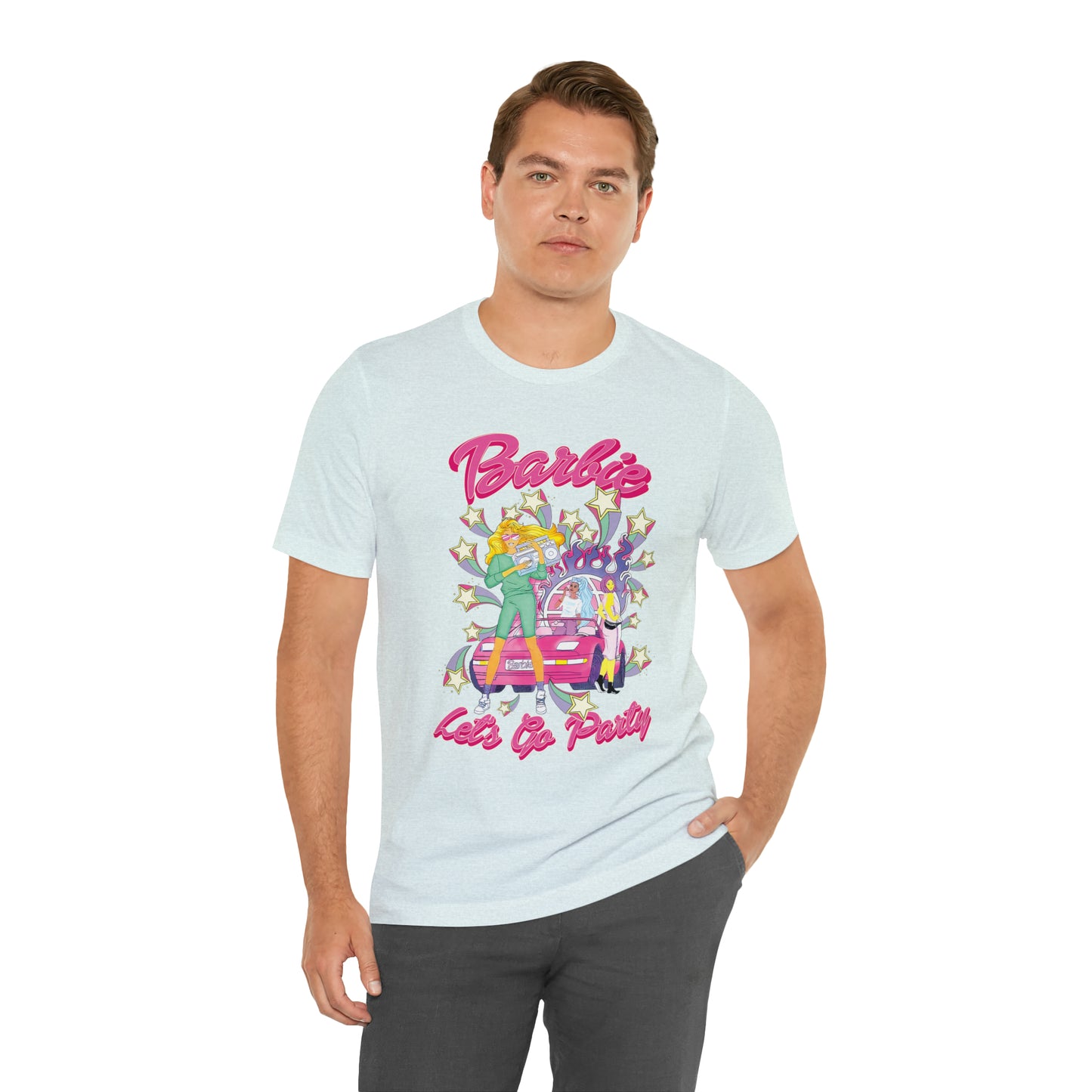 Oversized Barbie Party Graphic Tee