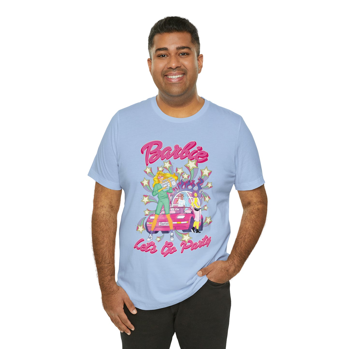 Oversized Barbie Party Graphic Tee