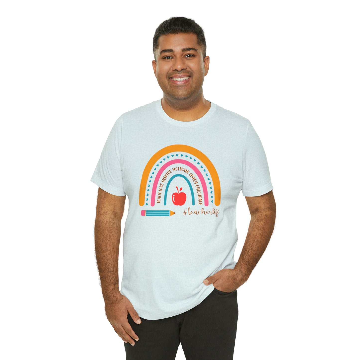 Teacher Rainbow Tee