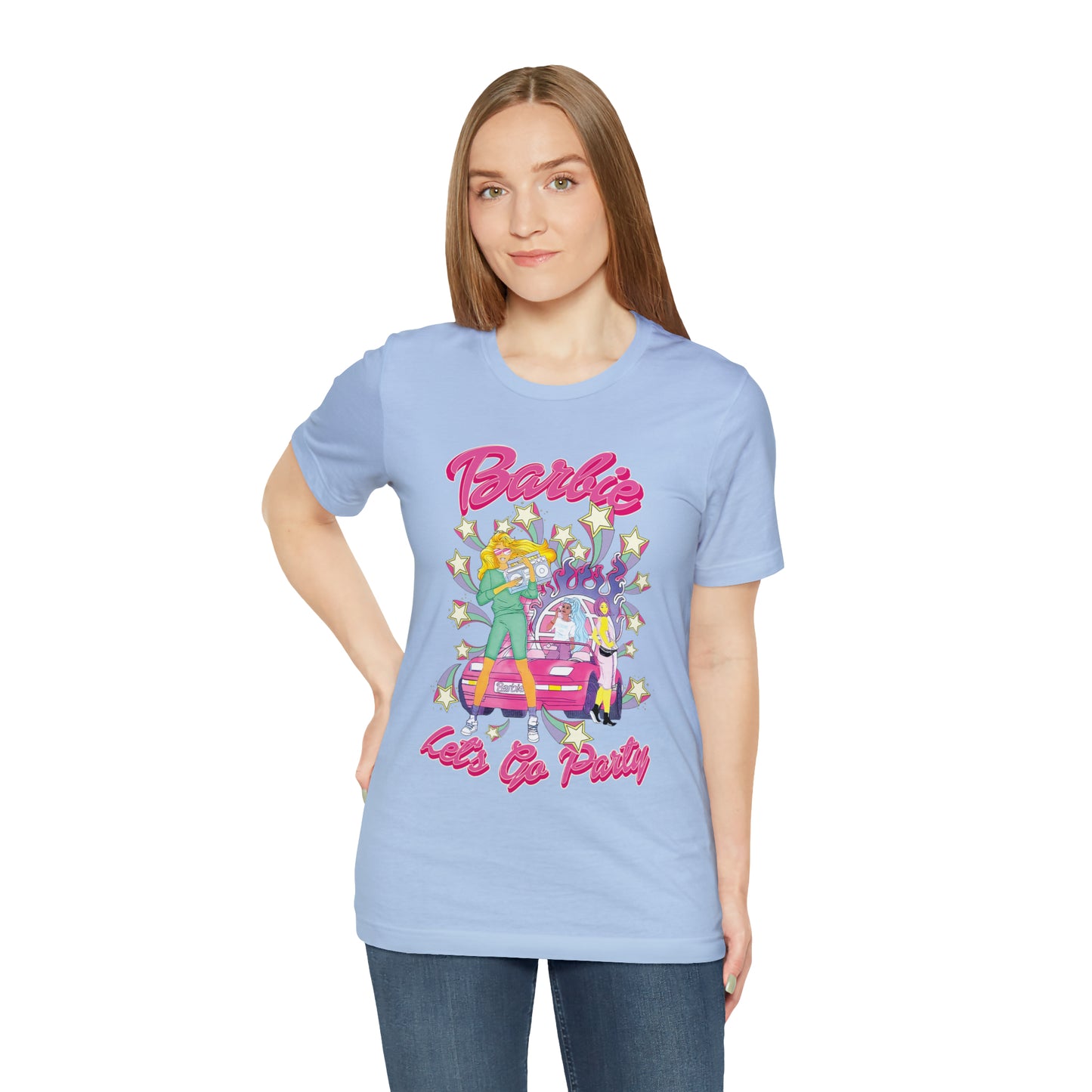 Oversized Barbie Party Graphic Tee