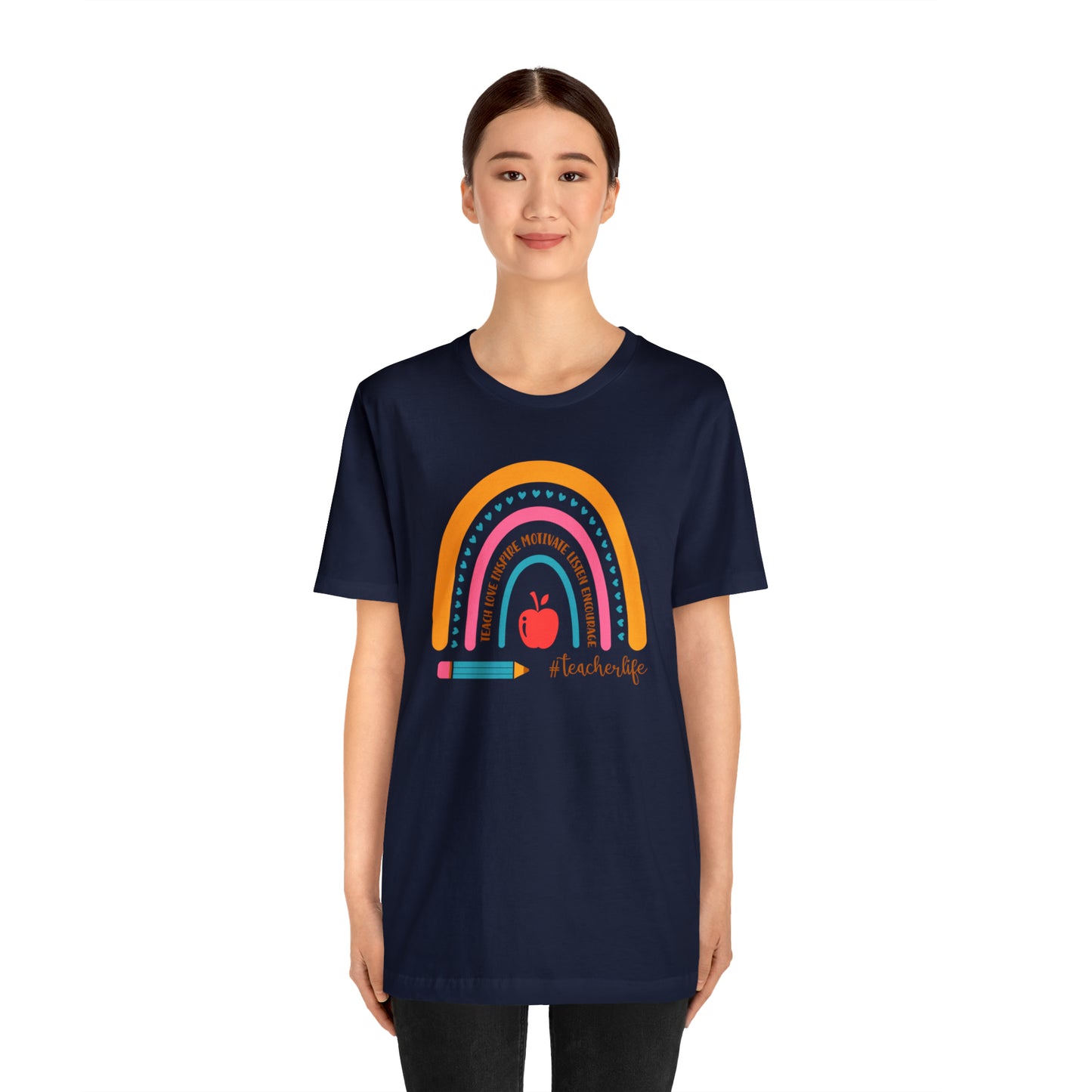 Teacher Rainbow Tee