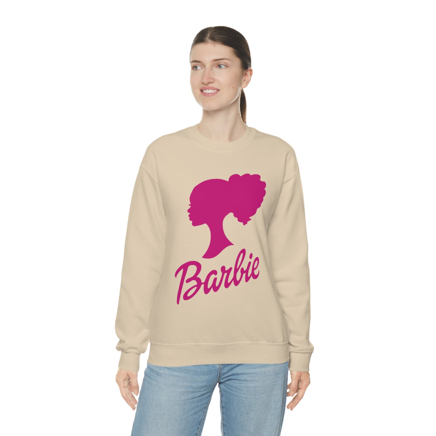 Curly Barbie Silhouette Sweatshirt