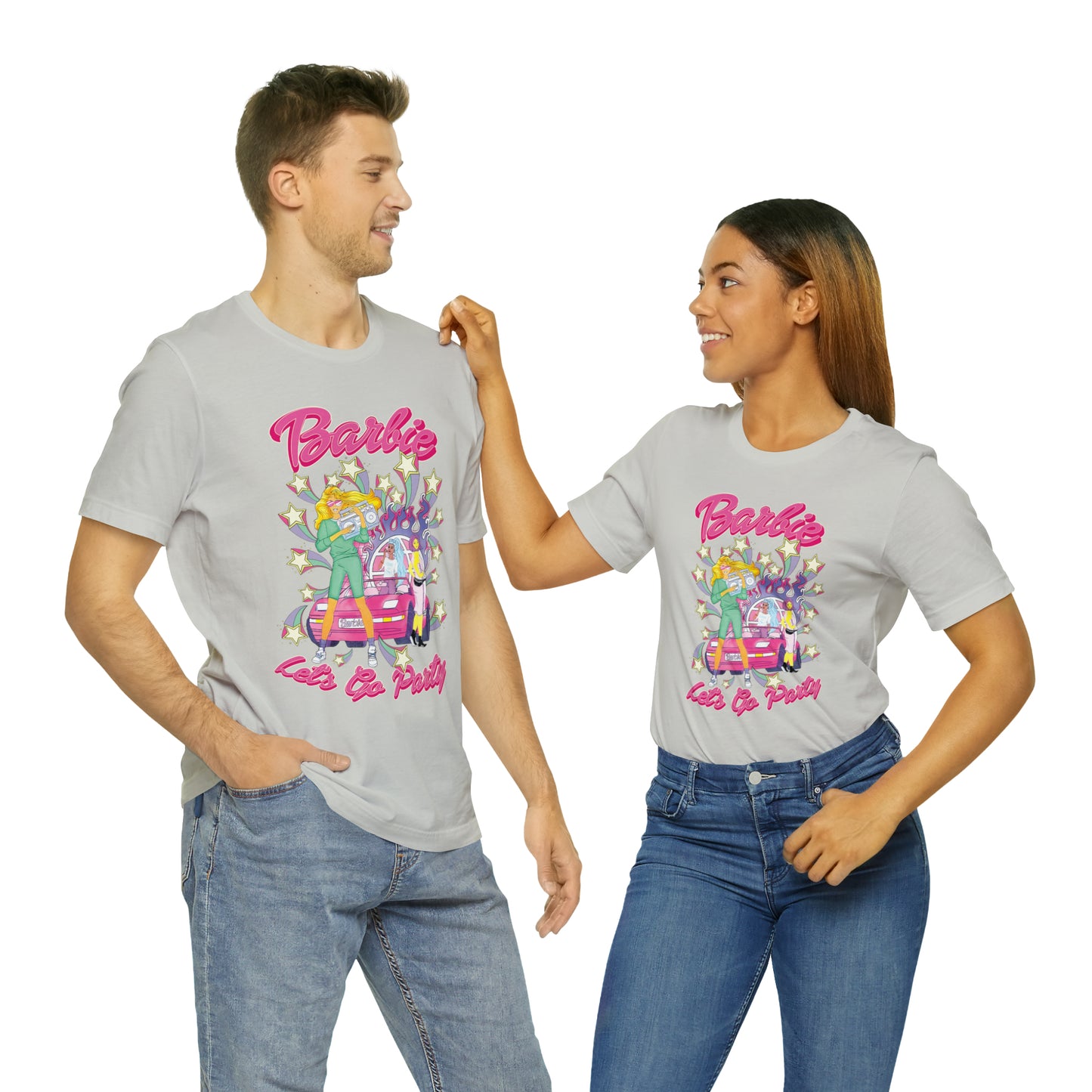 Oversized Barbie Party Graphic Tee