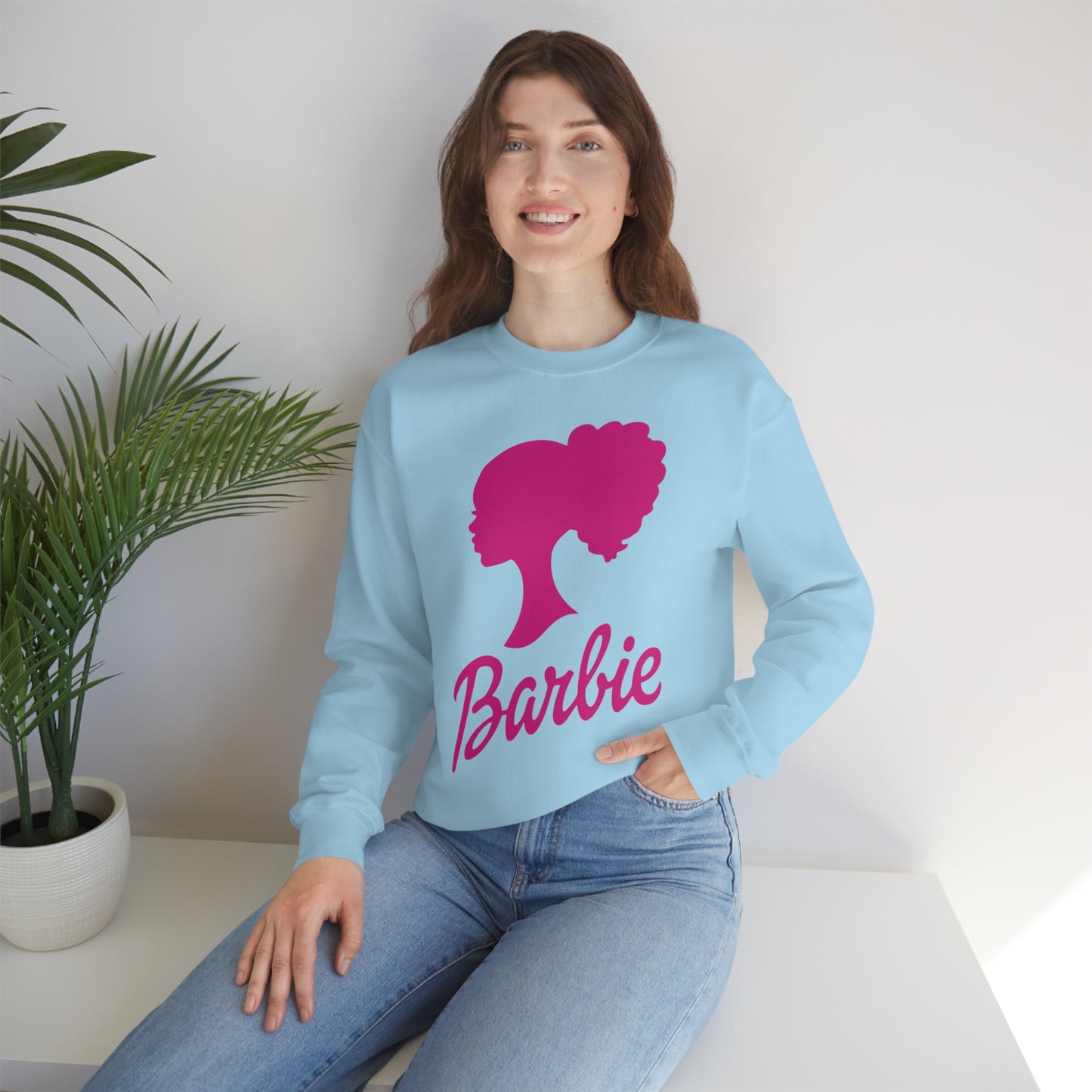 Curly Barbie Silhouette Sweatshirt