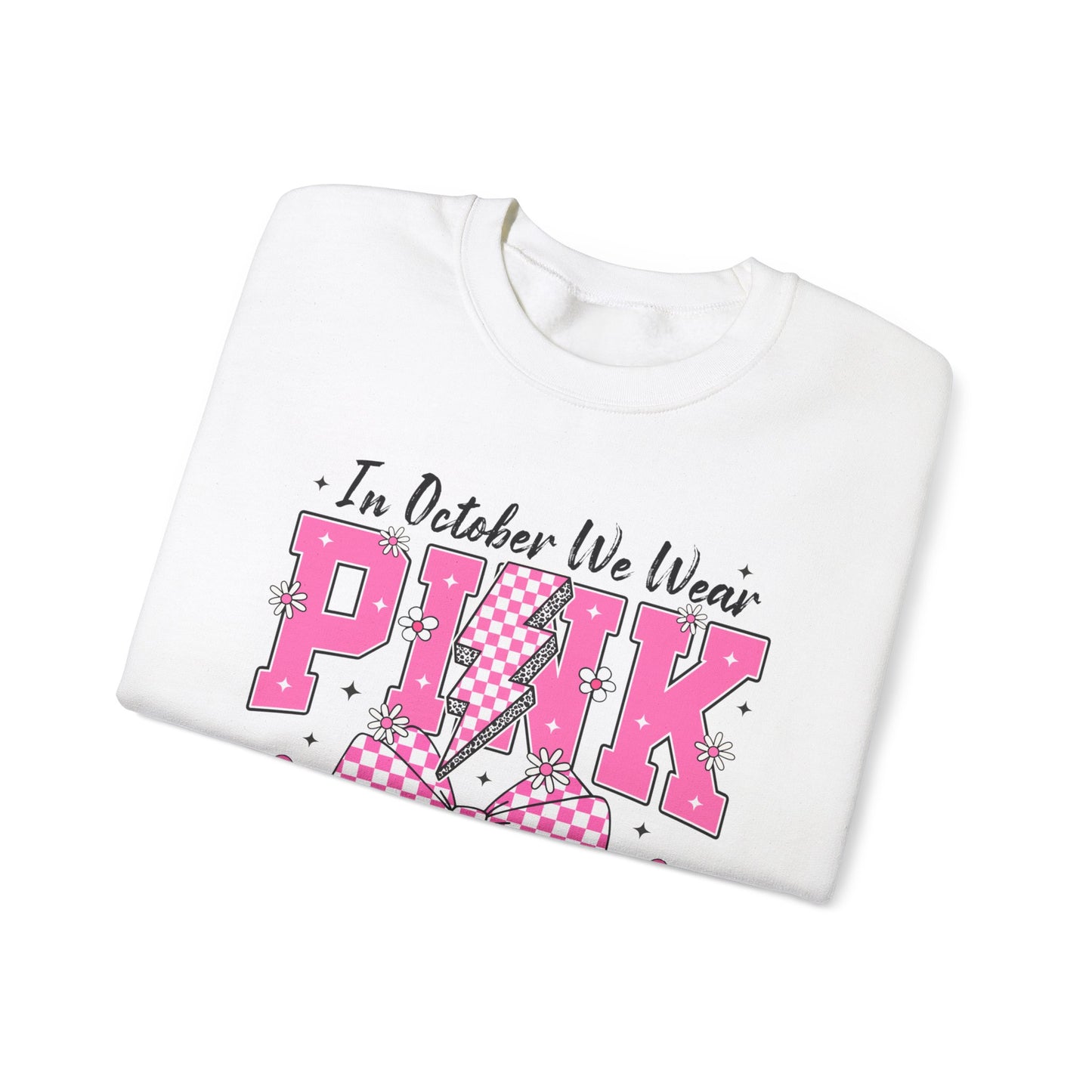 Pink Bolt Crewneck