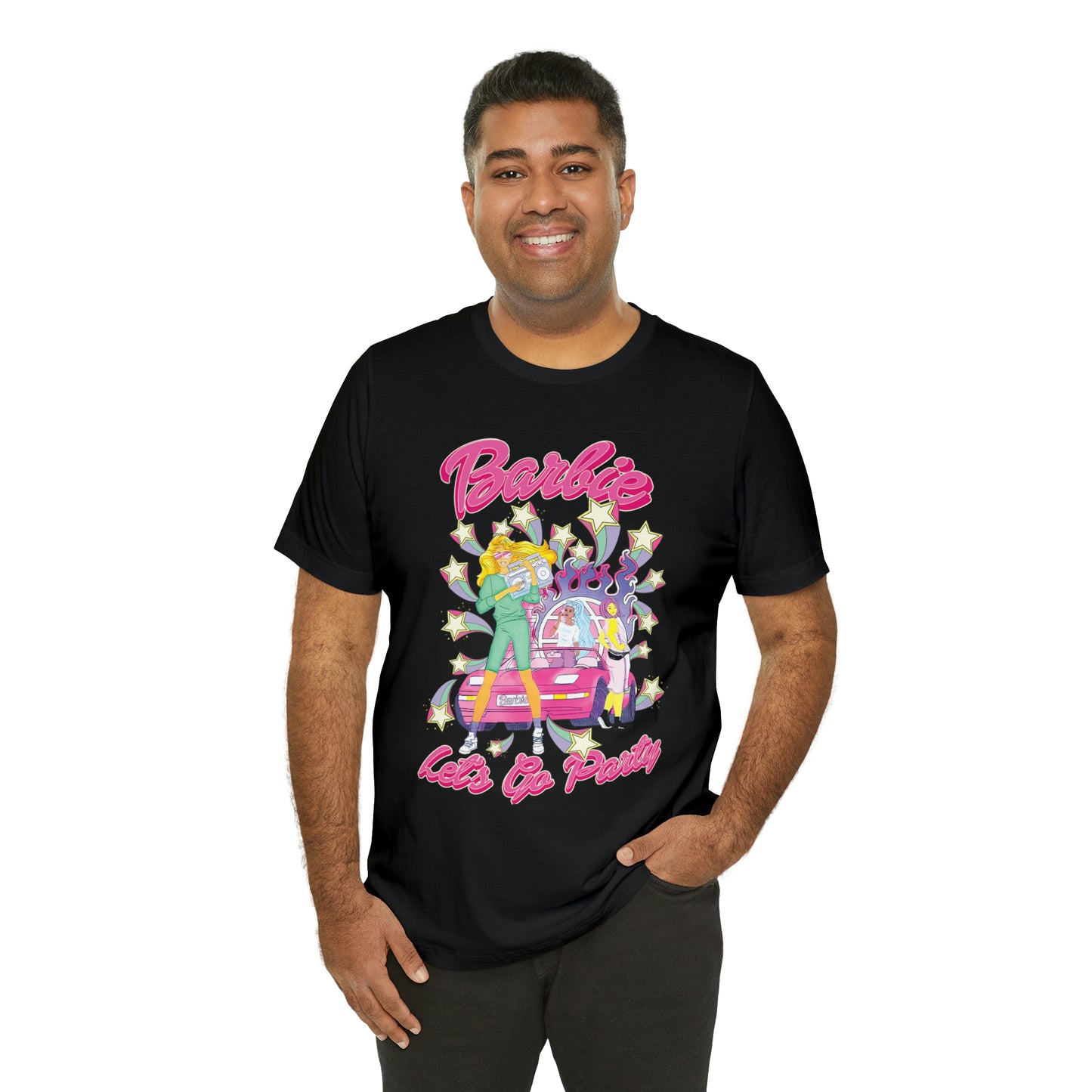 Oversized Barbie Party Graphic Tee